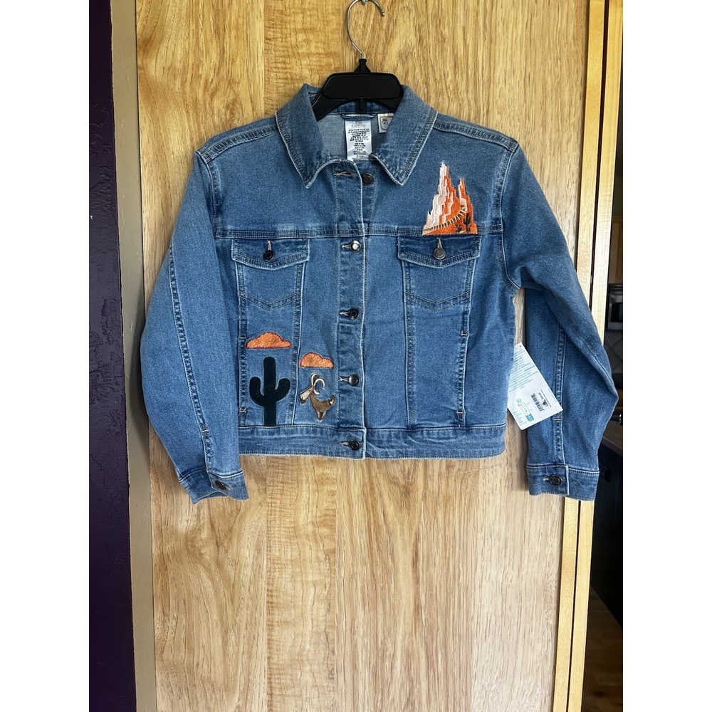 Disney World Ily Girls 5/6 Denim Jacket-Big Thunder Mountain Railroad -NWT